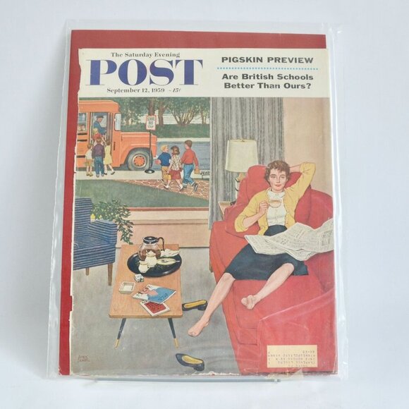 The Saturday Evening Post Magazine COVER September 12 1959 - Picture 1 of 3